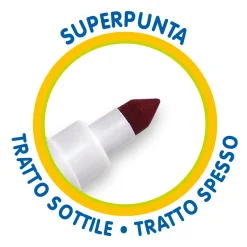 Outlet 50 Pennarelli Superpunta Lavabili Cancelleria E Accessori