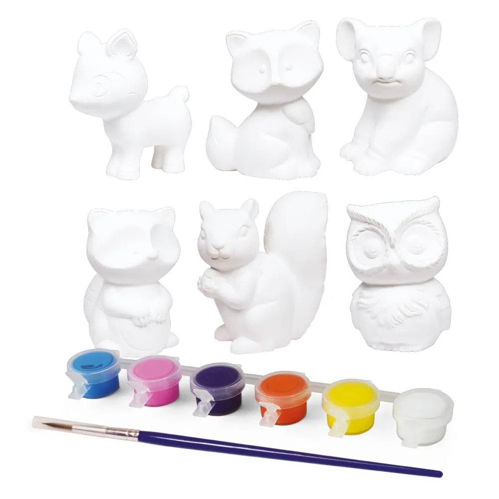 Hot Animal Painting Colora Animaletti In Gesso Kit Artistici E Pittura