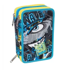 New Ast.3 Zip Sj Gang Nuova Etichetta In Gomma Personalizzata Con Logo Sj Scuola