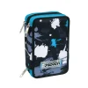 Outlet Astuccio 3 Zip Etichetta In Gomma Personalizzata Logo Scuola