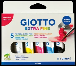 New Astuccio Tempere Colori Primari 5 X 12 Ml Cancelleria E Accessori