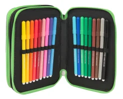 Astuccio 3Zip Green Scuola
