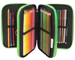 Astuccio 3Zip Green Scuola
