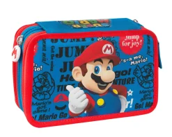 Clearance Astuccio 3Zip Supermario Scuola