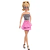 Hot Fashionistas N. 213 Da Collezione 65° Anniversario, Bambola Bionda Con Top A Righe Fashion Dolls