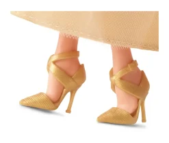 Signature Magia Delle Feste 2023, Bambola Da Collezione Con Capelli Biondi E Abito Dorato, Confezione Da Esporre, Regalo Per Le Feste, 6+ Anni, Hjx04 Fashion Dolls