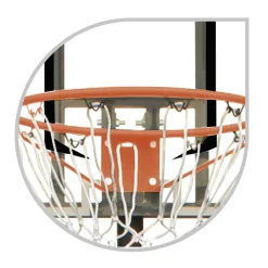 Basketball Metal 190-260 Cm Giochi Con La Palla