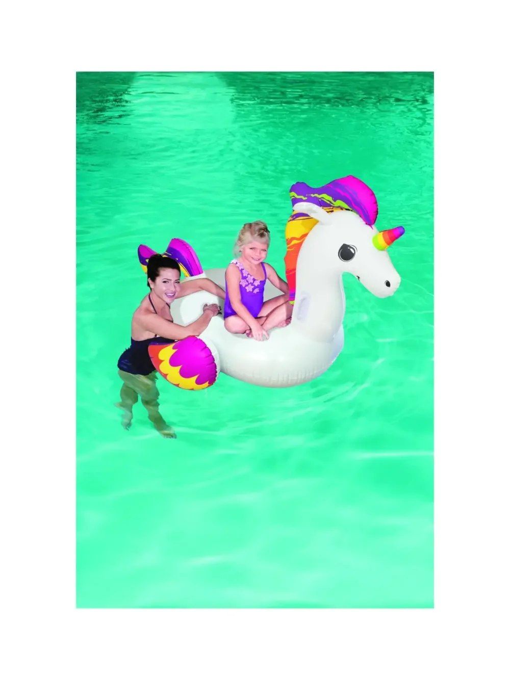 Best Cavalcabile Unicorno Fantasy 150X117 Cm Gonfiabili Per Bambini