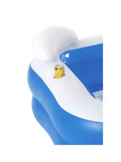 Sale Piscina Family Pentagono 213X206X69 Cm Con Due Sedute, Due Poggiatesta E Due Portabicchieri Piscine Da Giardino