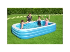Outlet Piscina Family Rettangolare A 3 Anelli Cm. 305X183X56 Gonfiabili Per Bambini