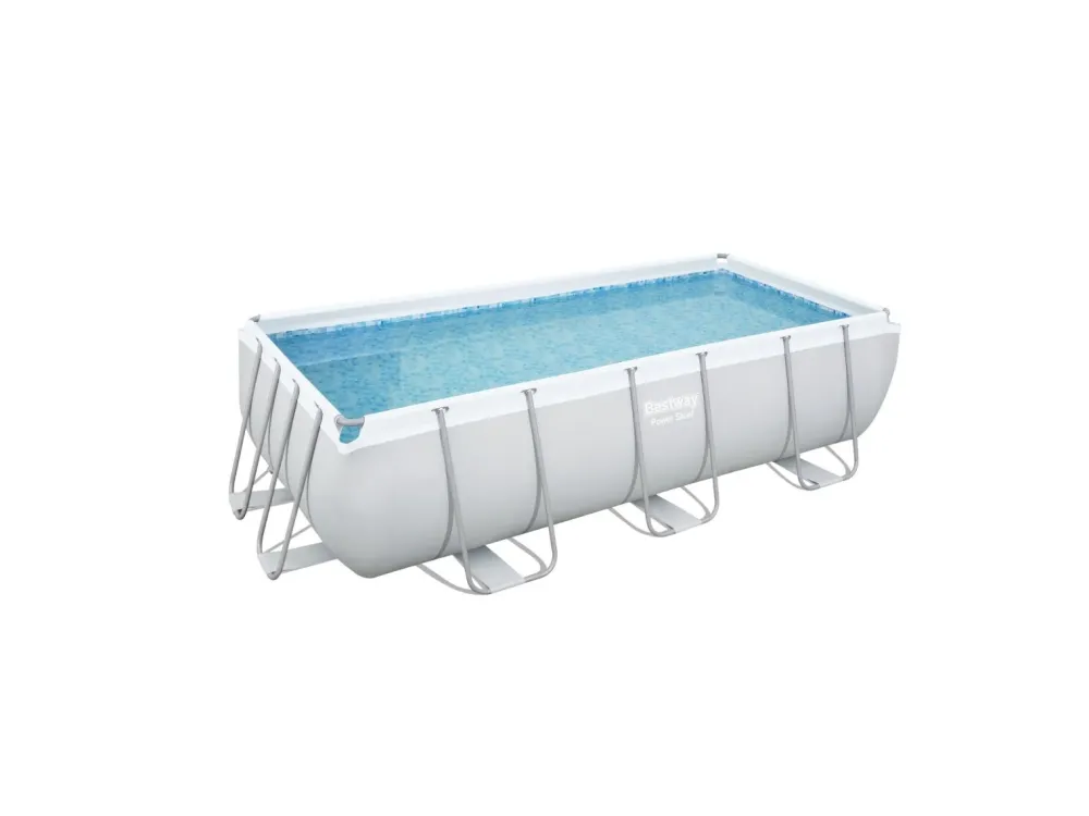 Outlet Piscina Power Steel Frame Rettangolare Cm. 404X201X100 Piscine Da Giardino