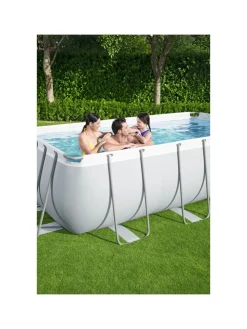 Outlet Piscina Power Steel Frame Rettangolare Cm. 404X201X100 Piscine Da Giardino