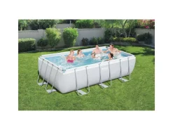 Outlet Piscina Power Steel Frame Rettangolare Cm. 404X201X100 Piscine Da Giardino