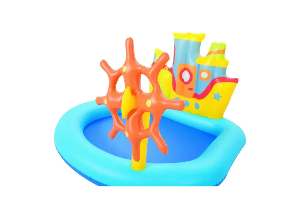 Clearance Play Center Nave 140X130X104 Cm Con Pesci E Accessori Gonfiabili Gonfiabili Per Bambini