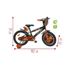 Sale Bicicletta 16 Arancione. 2 Freni Caliper Borraccia E Mascherina Frontale E Disco Colorato Nella Ruota Anteriore Inclusi Adatta Per Bambini Dai 8-12 Anni Biciclette Per Bambini