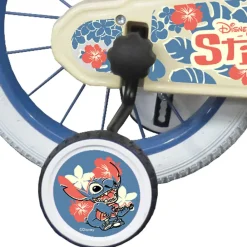 Sale Bicicletta Da 14 Pollici Di Stitch, Con Cestino E Portabambole Biciclette Per Bambini