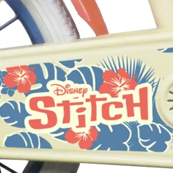 Bicicletta Da 16 Pollici Di Stitch, Con Cestino E Portabambole Biciclette Per Bambini