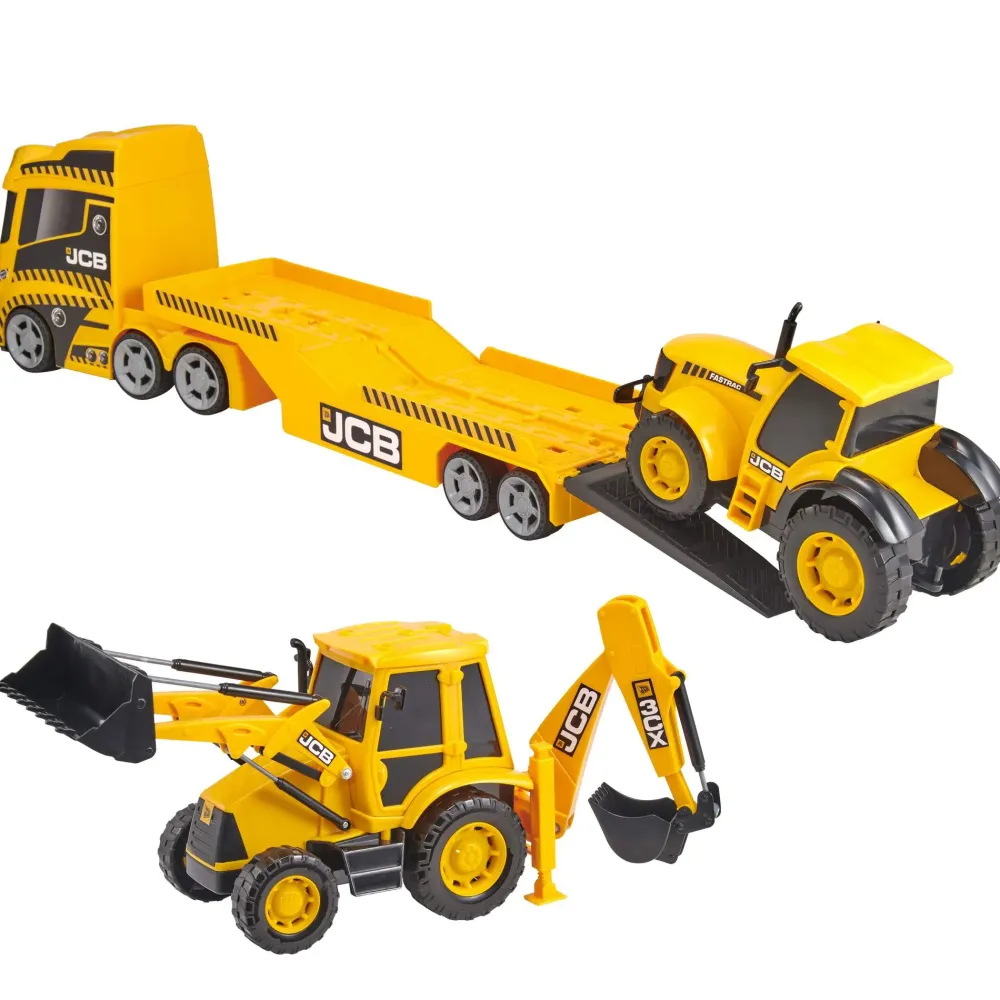 New Bisarca 2 Veicoli Cantiere Camion, Trattori E Ruspe