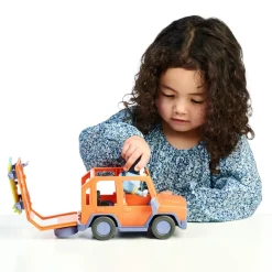 Sale Bluey Auto 4 4, Veicolo Fuoristrada Della Famiglia, Incluso Papa Bandit Alto Circa 8 Cm E 2 Tavole Da Surf, Come Visto In Tv Mondi Immaginari