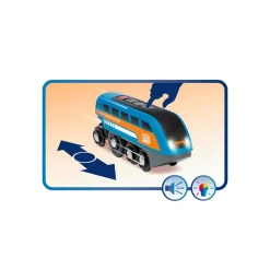 Sale Set Ferrovia Circolare Con Binari Con Tunnel Azione Smart Tech Sound, Set Da 14 Pezzi, Eta Consigliata +3 Costruzioni In Legno