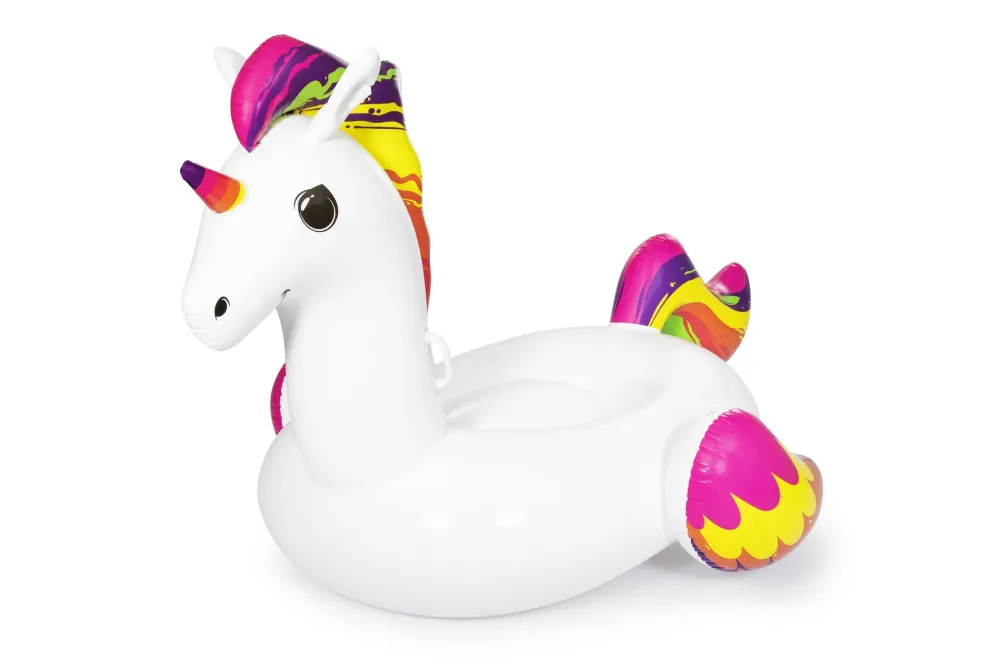 Online Cavalcabile Fashion Unicorno Luxury , Cm 224 164, Con Maniglie Gonfiabili Per Bambini