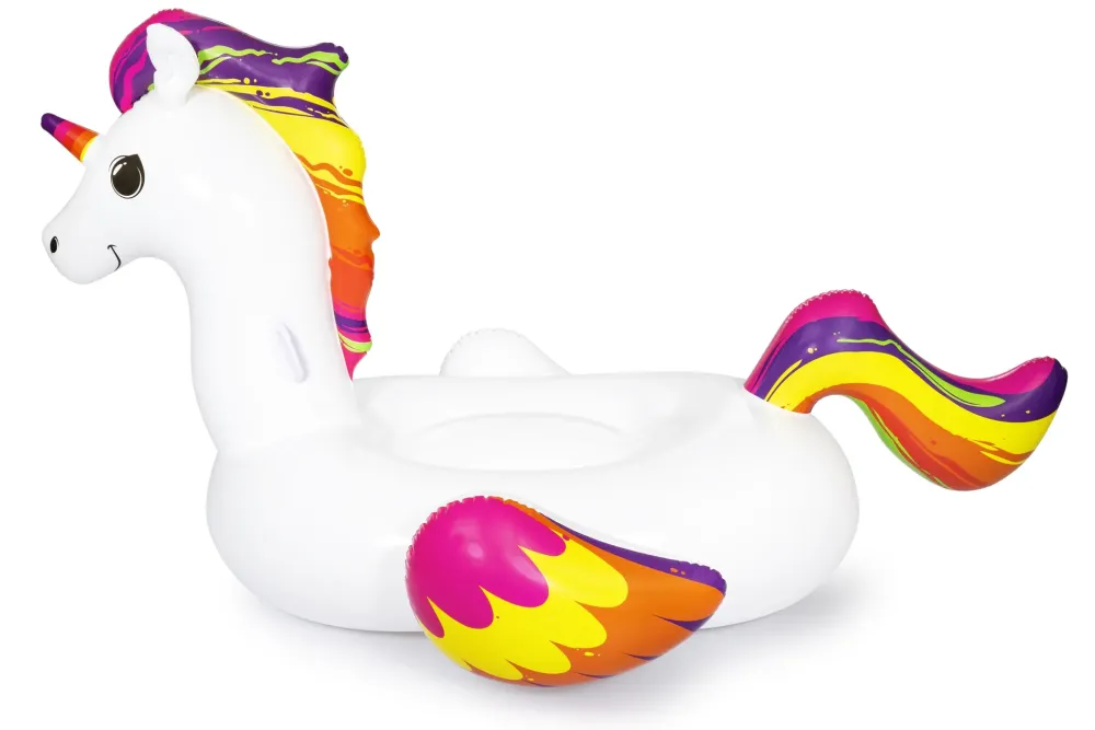 Online Cavalcabile Fashion Unicorno Luxury , Cm 224 164, Con Maniglie Gonfiabili Per Bambini