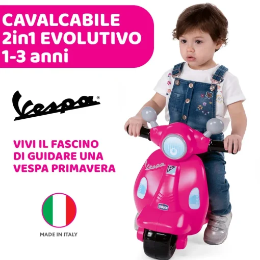 Sale Cavalcabile Vespa Primavera Rosa Tricicli E Balance Bikes
