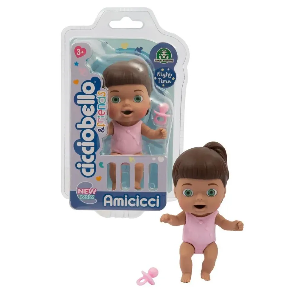 Hot Ccb Amicicci Blister Night-Katy E' Pronta Per Fare La Nanna Con Il Suo Body Lilla E L'Inseparabile Ciuccio Mini Dolls