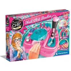 Hot Clementoni 18730 Nail Art Studio, Set Unghie Per Bambine Moda, Gioielli, Decorazioni, Cosmetici
