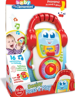 Clementoni 14982 Deejay Press & Play Giochi Di Apprendimento