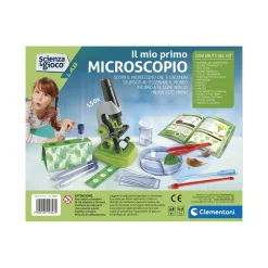 Clearance Clementoni 19347 Il Mio Primo Microscopio Vero Microscopio Portatile Giochi Scientifici
