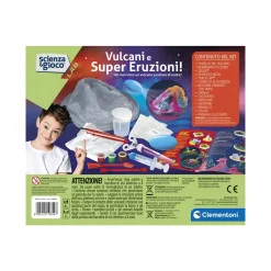 Clementoni 19354 Vulcani E Super Eruzioni Eruzioni Fluorescenti Giochi Scientifici