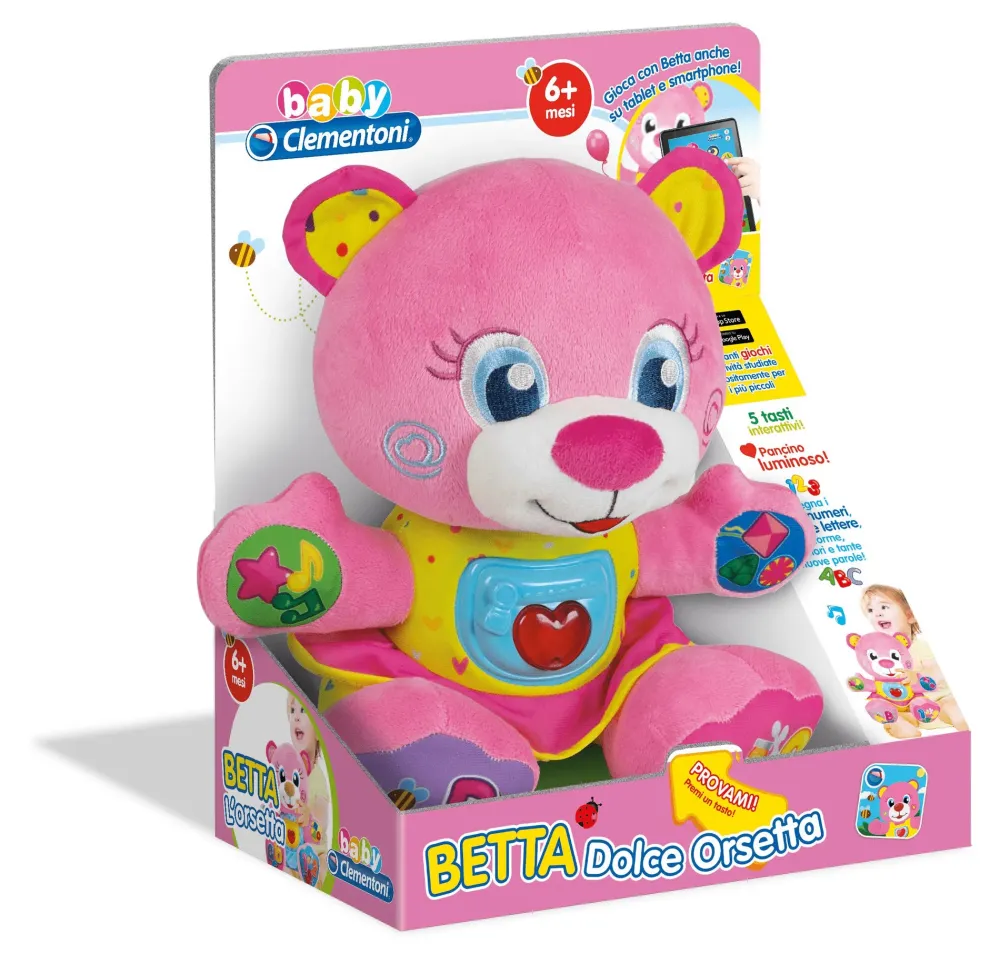 Outlet Clementoni Betta Dolce Orsetta Peluche Neonati