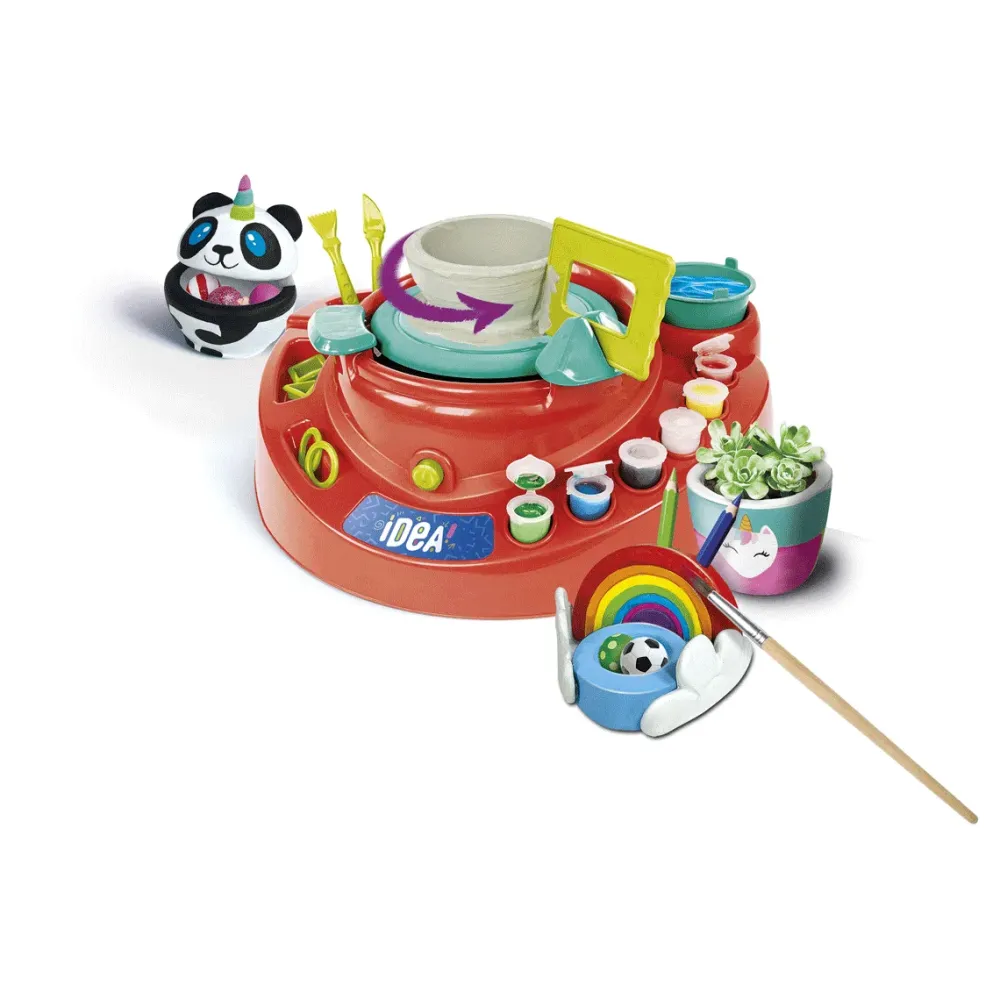 Clearance Clementoni Idea Atelier Della Ceramica, Tornio Per Modellare La Creta Kit Artistici E Pittura