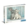 Best Puzzle High Quality Collection Cat & Bunny 500 Pezzi, Puzzle Adulti Puzzle 500 Pezzi