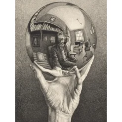 Hot Puzzle Novo Art Series M. C. Escher, "Hand With Reflecting Sphere" 1000 Pezzi, Puzzle Adulti Puzzle 500 Pezzi