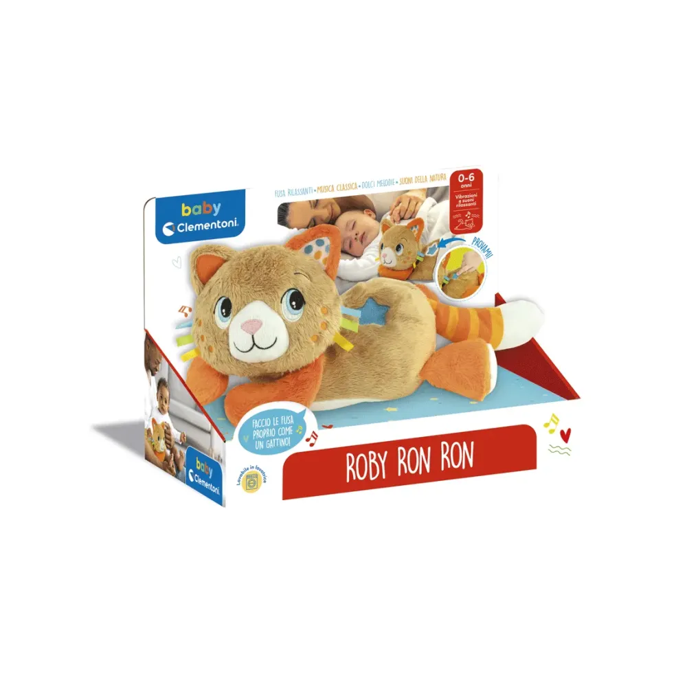 Discount Clementoni Roby Ron Ron, Peluche Interattivo Con Vibrazione, Melodie E Suoni Giochi Per Passeggino E Culla