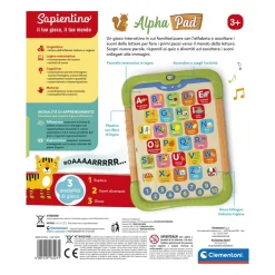 Best Clementoni Alpha Pad, Alfabetiere Interattivo, 16427 Primi Apprendimenti