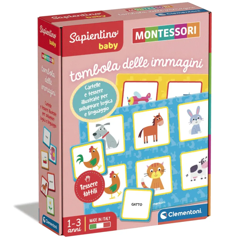 Best Clementoni Baby Montessori Tombola Delle Immagini Primi Apprendimenti