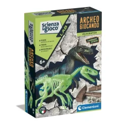 Clementoni Science & Play Lab Archeogiocando Velociraptor, 19227 Giochi Scientifici