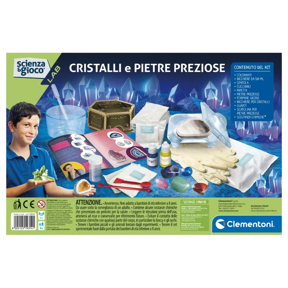 Clearance Clementoni Lab Cristalli Giganti E Pietre Preziose Giochi Scientifici