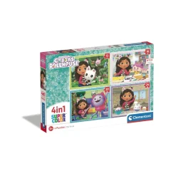 Discount Supercolor Puzzle Gabby'S Dollhouse 1 12 + 1 16 + 1 20 + 1 24 Pezzi, Puzzle Bambini 3 Anni Puzzle Per Bambini