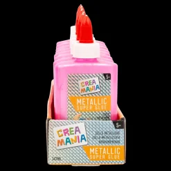 Clearance Colla Metallizzata 147 Ml Rosa Mosaici, Sabbia, Glitter