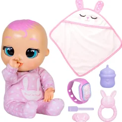 New Newborn Coney, Bambola Interattiva Di Una Vera Neonata, Mangia, Piange E Si Calma E Ride Solo Con Te, Grazie Al Braccialetto Elettronico Bambolotti