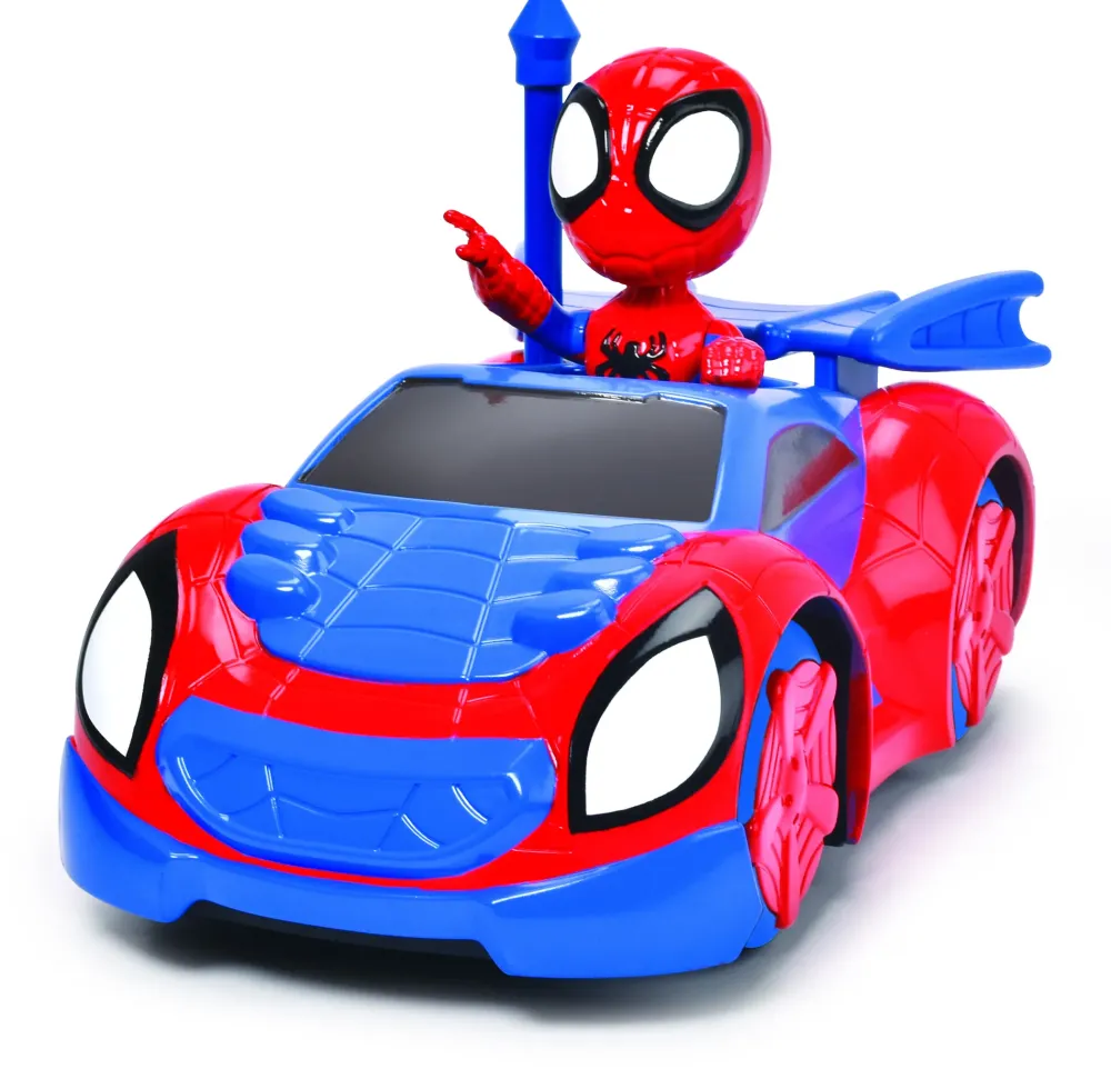 Hot Dickie- Radiocomando Spidey Web Crawler, +3 Anni, Cm 17, Scala 1:24, 1 Canale Macchinine Telecomandate