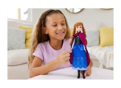 Disney Frozen Anna, Bambola Con Abito Elegante E Accessori Ispirati Al Film Dsney Frozen 1, Giocattolo Per Bambini, 3+ Anni, Hlw49 Fashion Dolls