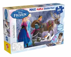 New Disney Puzzle Df Maxi Floor 108 Frozen On The Walk Puzzle Per Bambini