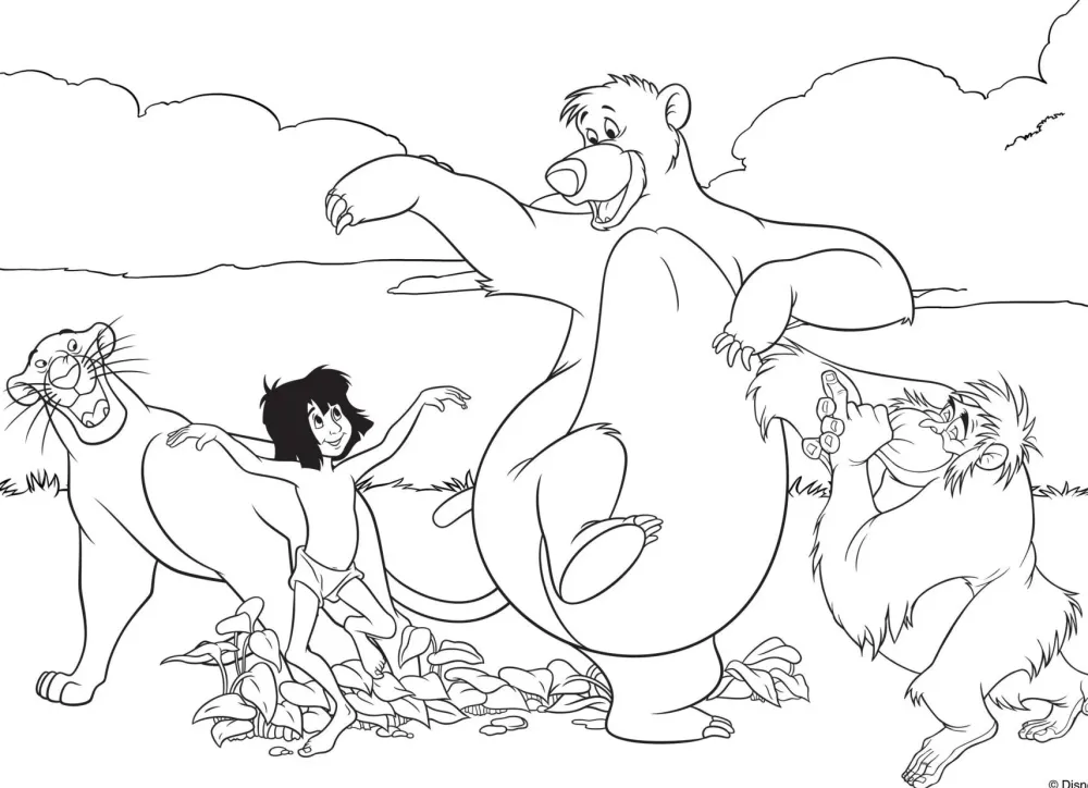 Discount Disney Puzzle Df Maxi Floor 35 Jungle Book Puzzle Per Bambini