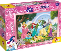 New Disney Puzzle Df Maxi Floor 108 Princess Rainbow World Puzzle Per Bambini