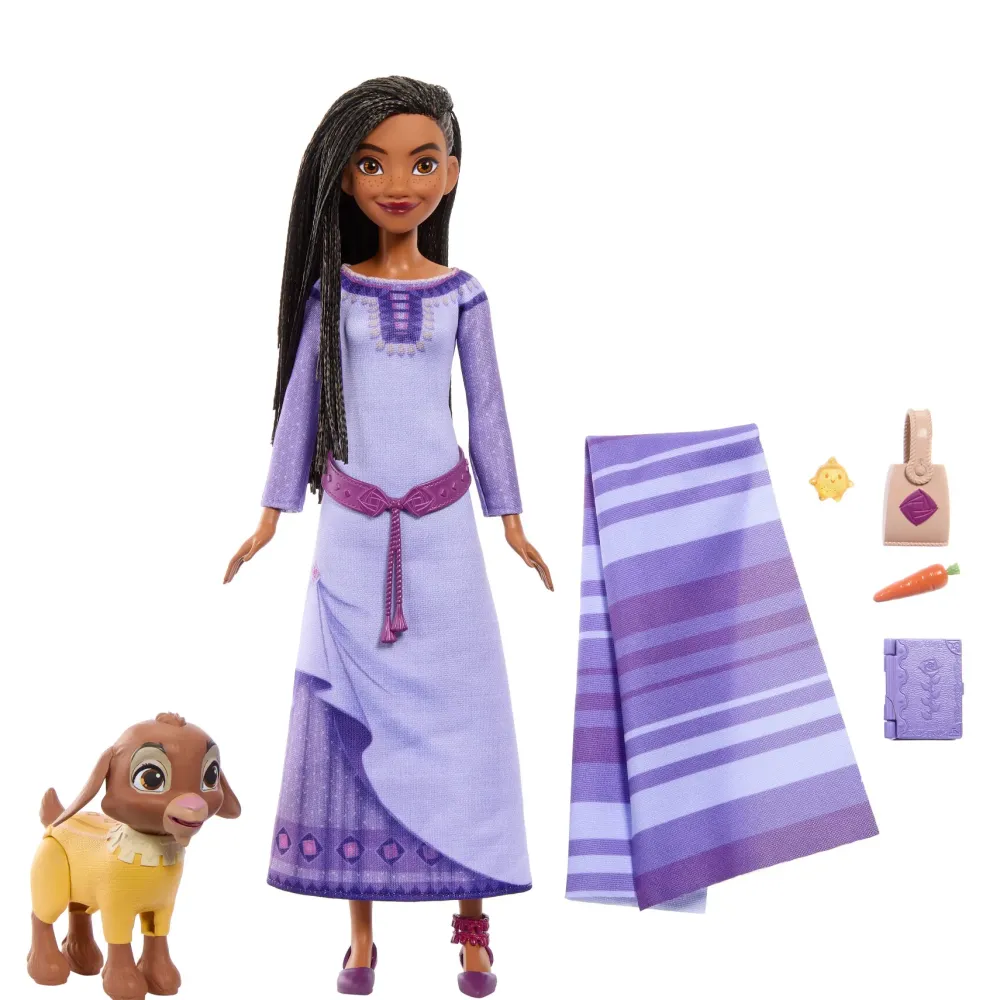 Best Disney Wish Set Avventure, Con Bambola Asha Di Rosas, Cucciolo Valentino, Star E Accessori Fashion Dolls